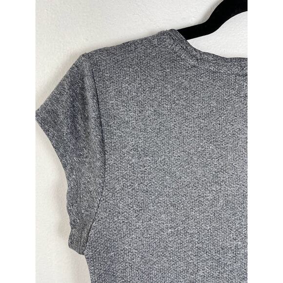 Puma T Shirt Womens Small Short Sleeve Heathered Gray Top Workout Tee Sporty - Picture 8 of 11